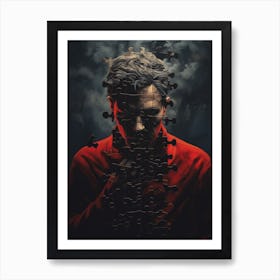 Man In The Red Jacket Art Print