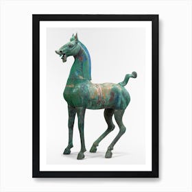 Chinese Acient Antique Bronze Horse Art Affiche