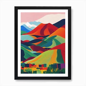 Zhangye National Park China Abstract Colourful Art Print