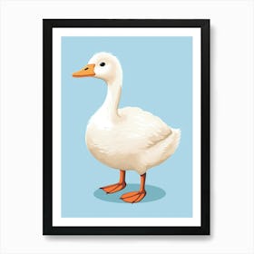 Baby Animal Illustration  Goose 7 Art Print