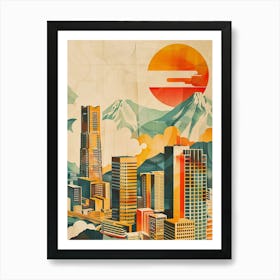 Roppongi Hills In Tokyo Mid Century Modern 3 Art Print