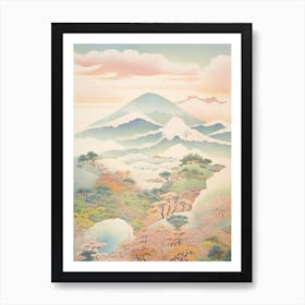 Mount Nasu In Tochigi, Japanese Landscape 4 Art Print