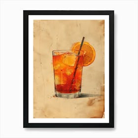 Tequila Cocktail Art Print