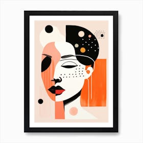 Abstract Portrait Of A Woman 12 Art Print