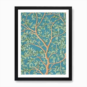 Cork Oak 2 tree Vintage Botanical Art Print