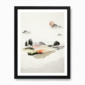 Minimalist Landscape Art Print