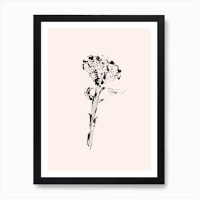 Monoprint Flower Art Print