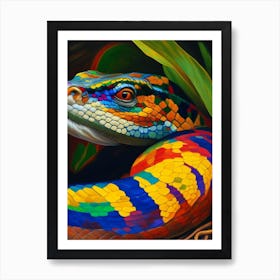 Brazilian Rainbow Boa 1 Painting Art Print