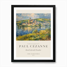 Rural Lakeside Paradise Art Print