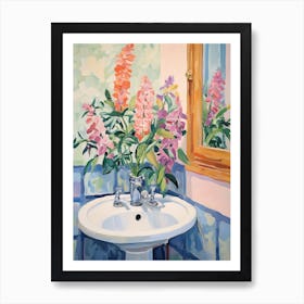 A Vase With Snapdragon, Flower Bouquet 2 Art Print