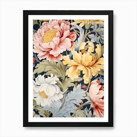 Floral Wallpaper 146 Art Print