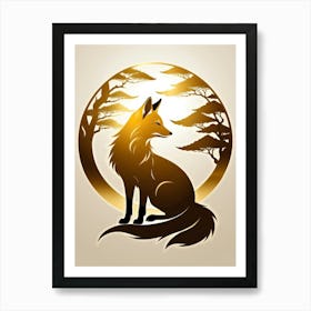 Japan Golden Fox 7 Art Print