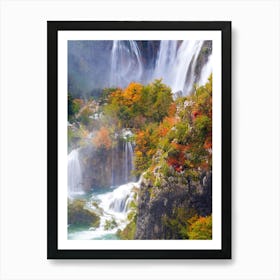 Plitvice Waterfalls Art Print