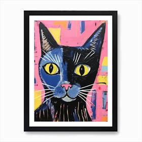 Blue Cat Art Print