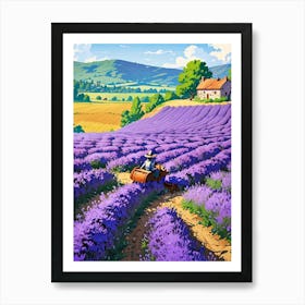 Lavender Field 2 Art Print