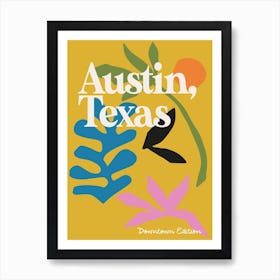 Austin Texas Abstract Art Print