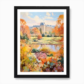 Autumn Gardens Painting Versailles Gardens France 5 Art Print