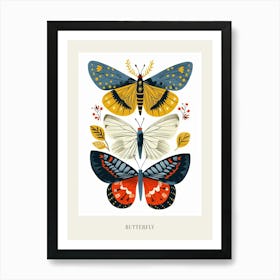 Colourful Insect Illustration Butterfly 8 Poster Art Print