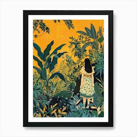 In The Garden Yellow 2 Art Print