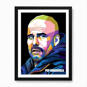 Joseph Guardiola Wpap Pop Art Style Art Print