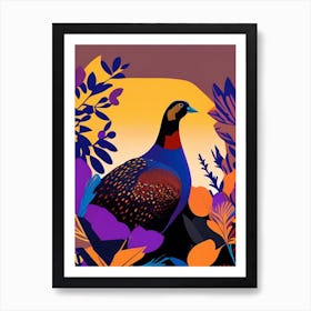 Grouse Pop Matisse 2 Bird Art Print