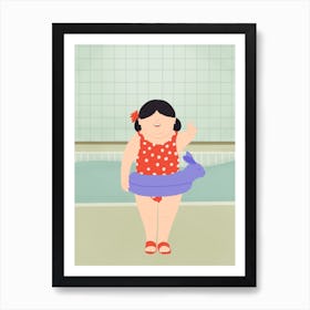 Swimming Lessons Art Print