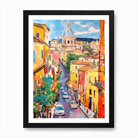 Rome Italy 3 Fauvist Painting Art Print