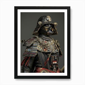 Darth Vader As A Vintagepunk Samurai 07 Art Print