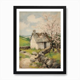 Small Cottage Impasto Painting 6 Art Print