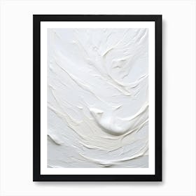 White Paint Texture Art Print