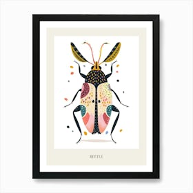 Colourful Insect Illustration Beetle 9 Poster Art Print