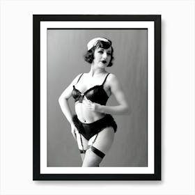 1920's Burlesque Dancer ~Reimagined 14 Art Print