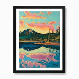 Sunset In The Mountains 107 Art Print