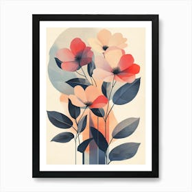 Abstract Flowers 31 Art Print