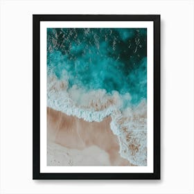 Aerial View Of The Beach 6 Art Print