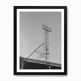 Untitled Photo, Possibly Related To Signs And Lighting Standards At Baseball Park, Saint Paul, Minnesota By Russell Art Print