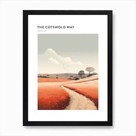 The Cotswold Way England 3 Hiking Trail Landscape Poster Art Print