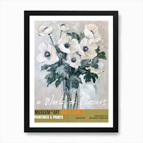 A World Of Flowers, Van Gogh Exhibition Anemone 2 Art Print