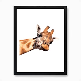 Giraffe Portrait Art Print