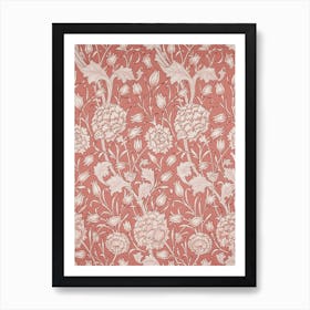 Wild Tulip Pink, William Morris Art Print