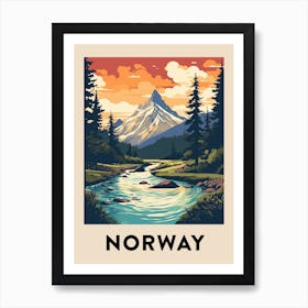 Vintage Travel Poster Norway 11 Art Print