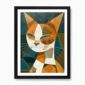 Abstract Cat 7 Art Print