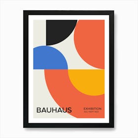 Bauhaus 1923 Exhibition Circle 03, bauhaus, vintage, retro, pop, modern, contemporary, 70s, 90s, colorful, european, exhibition, museum, circles, geometric, abstract Affiche