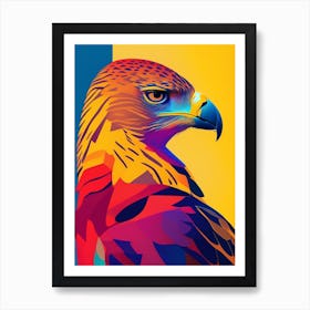 Hawk Pop Matisse Bird Art Print