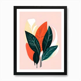 Abstract Of Leaves Art Print