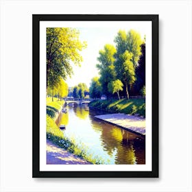 Canal In The Park Art Print