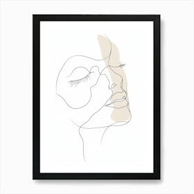 Woman'S Face 3 Art Print