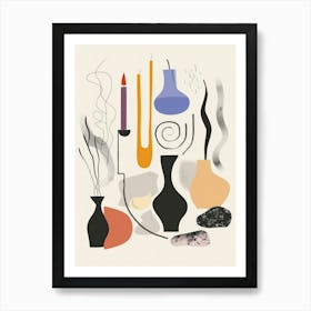 Abstract Vases And Objects 10 Art Print