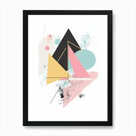 Abstract Triangles 1 Art Print