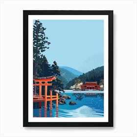 Nikko Japan 2 Colourful Illustration Art Print